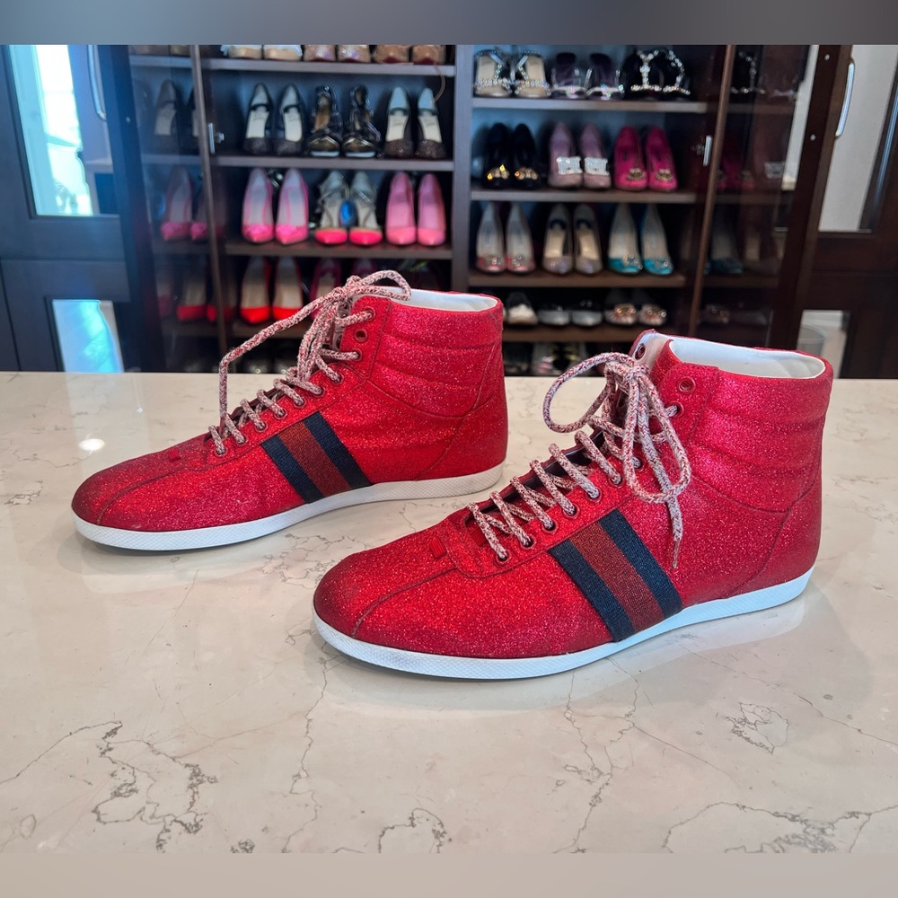 Gucci ‘Glitter Accent Sneakers’ - Picture 6 of 10